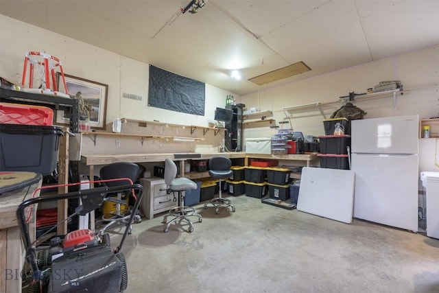 view of storage room