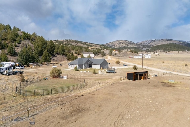 exterior space featuring a rural view