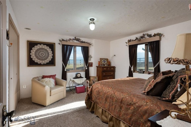 bedroom with carpet