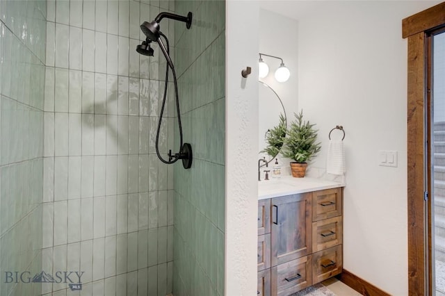280 High Ridge Rd, Bozeman, MT 59715 - full bath with a tile shower and vanity