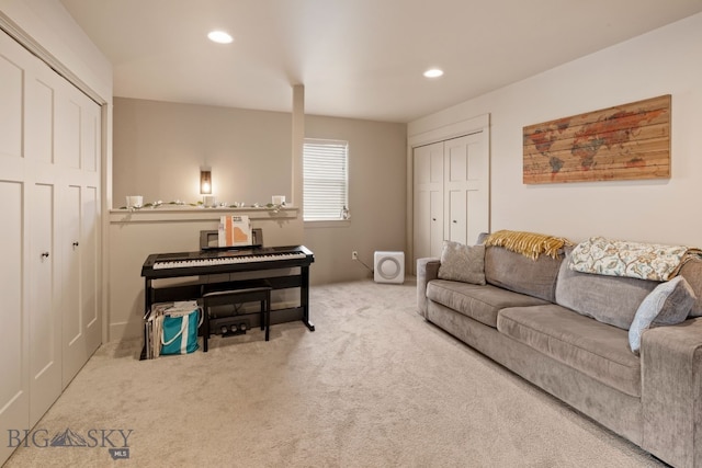 1519 Butler Crk Unit B, Belgrade, MT 59714 - carpeted living room with recessed lighting