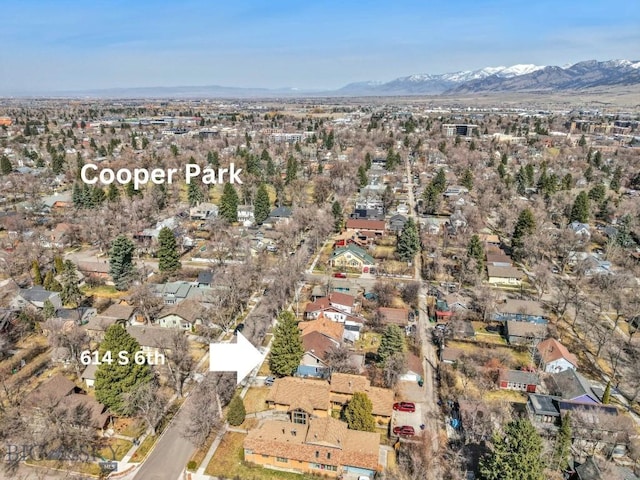 614 S 6th, Bozeman, MT 59715 - bird's eye view with a residential view and a mountain view