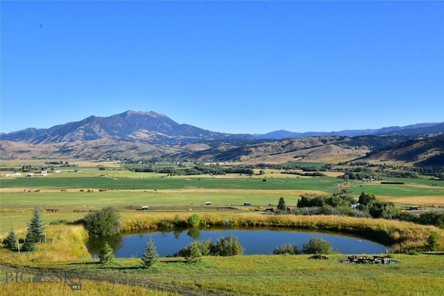 property view of mountains with a water view