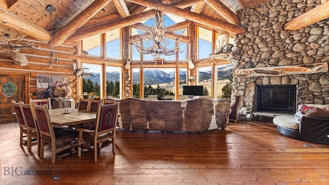 569/571 Cinnabar Basin Rd, Gardiner, MT 59030 - sunroom / solarium featuring a chandelier