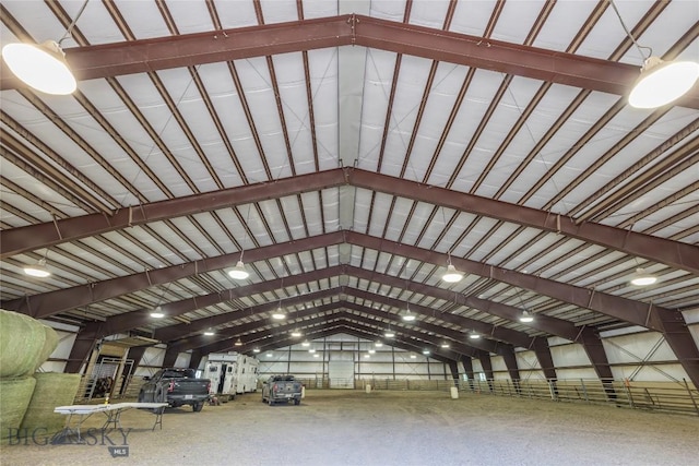569/571 Cinnabar Basin Rd, Gardiner, MT 59030 - misc room featuring high vaulted ceiling