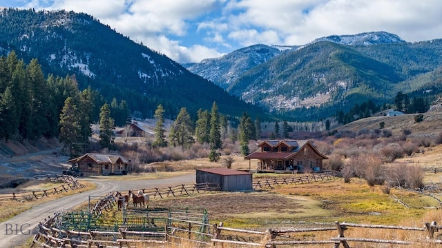 569/571 Cinnabar Basin Rd, Gardiner, MT 59030 - view of mountain backdrop featuring rural landscape