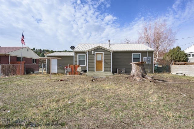 1814 Hamburg Ave, Anaconda, MT 59871 - back of house with entry steps and a metal roof