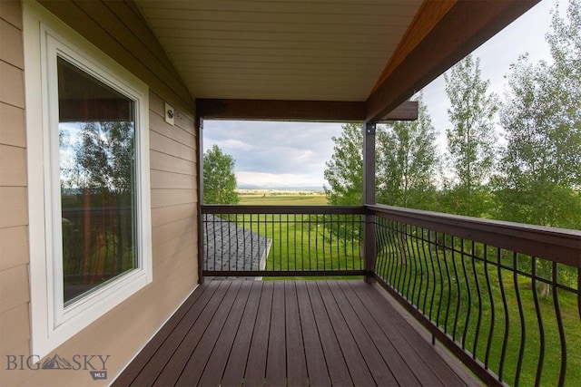 46 Rapelje Rd, Big Timber, MT 59011 - deck featuring a yard