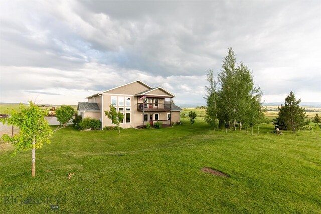 46 Rapelje Rd, Big Timber, MT 59011 - view of yard with a balcony
