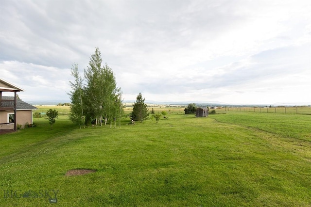 46 Rapelje Rd, Big Timber, MT 59011 - view of yard with a rural view and fence