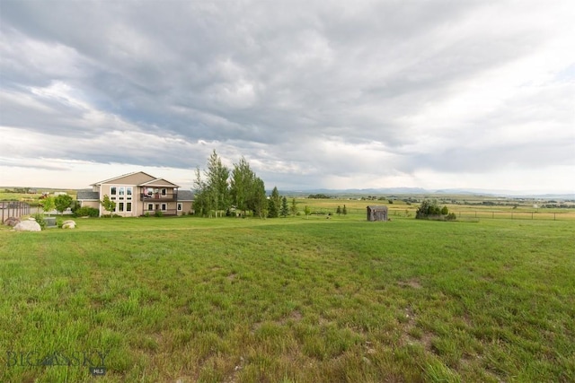 46 Rapelje Rd, Big Timber, MT 59011 - view of yard with a rural view and fence