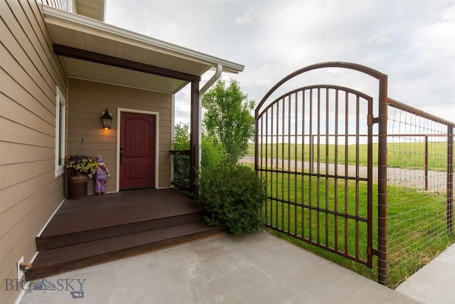 46 Rapelje Rd, Big Timber, MT 59011 - property entrance featuring fence and a lawn
