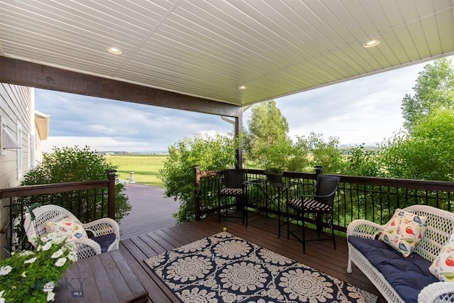 46 Rapelje Rd, Big Timber, MT 59011 - view of wooden deck