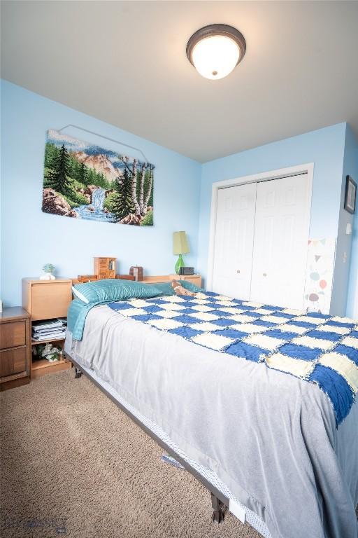 1112 Biehl Unit A, Belgrade, MT 59714 - bedroom with a closet and carpet
