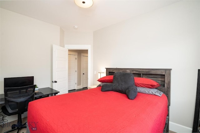 bedroom with baseboards