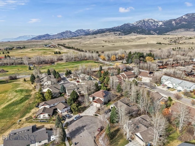 2514 Putter Ct, Bozeman, MT 59715 - bird's eye view with a residential view and a mountain view