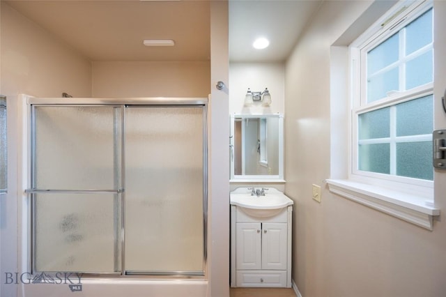 full bathroom with vanity