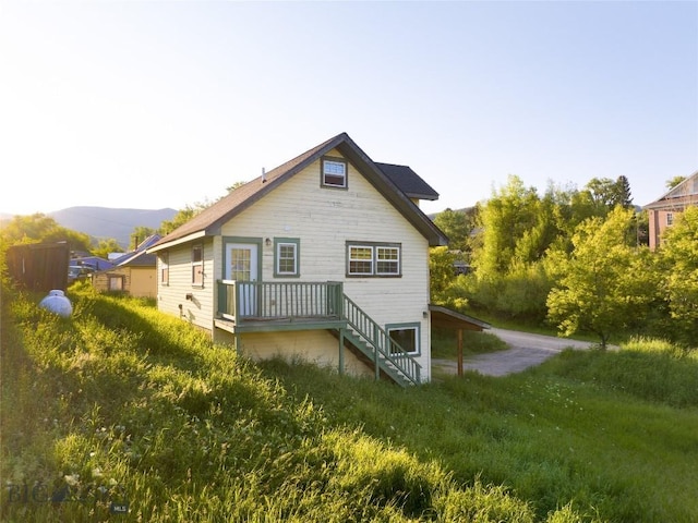 view of rear view of house