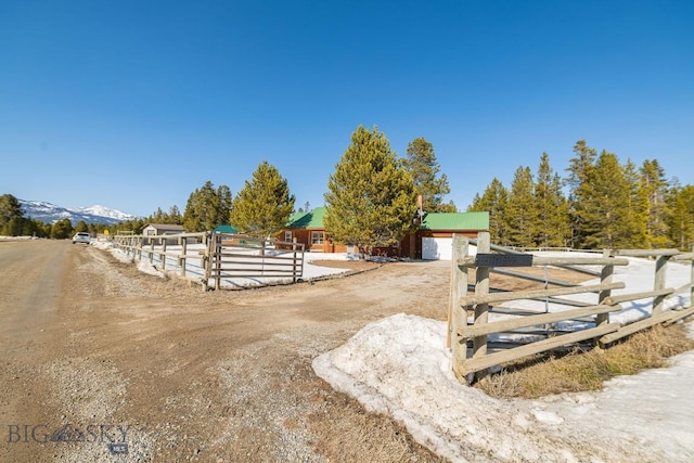 1319 Mcclellan, West Yellowstone, MT 59758 - horse barn featuring a mountain view