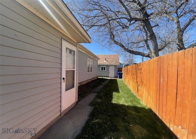 415 E Geyser, Livingston, MT 59047 - view of home's exterior featuring a yard and fence