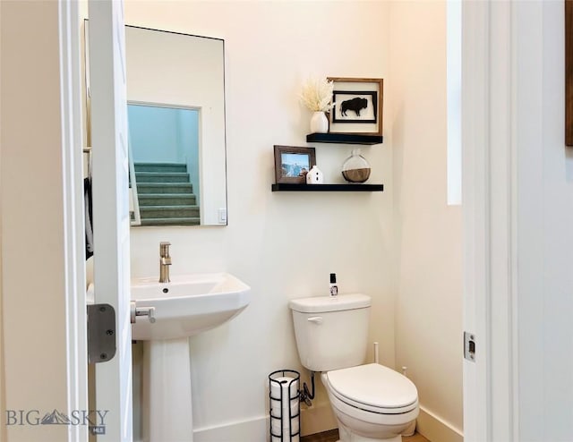 1823 N Cottonwood Rd, Bozeman, MT 59718 - bathroom with toilet and baseboards