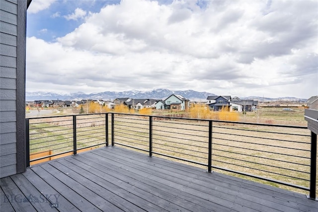 1610 Windrow Dr, Bozeman, MT 59718 - wooden terrace featuring a residential view