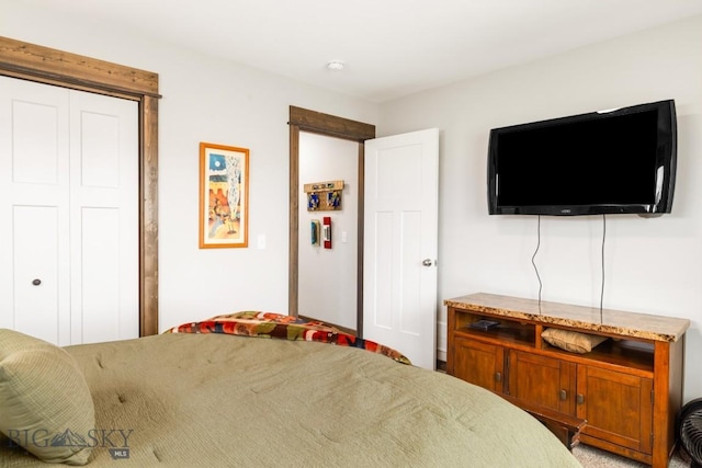 bedroom with a closet