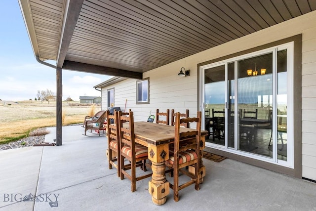 view of patio / terrace featuring outdoor dining space