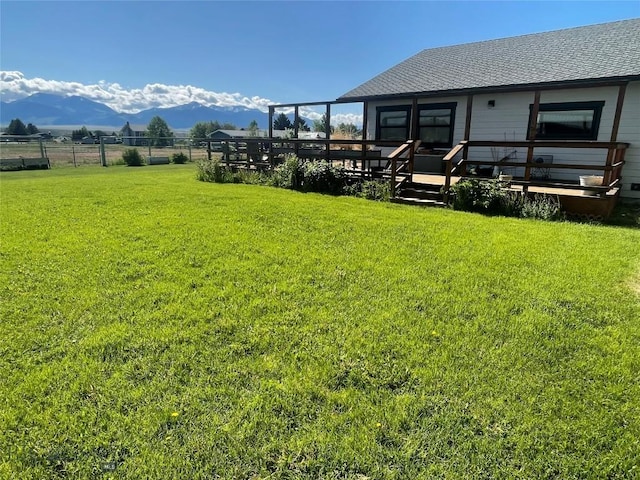 719 Jefferson St, Ennis, MT 59729 - view of yard with a deck