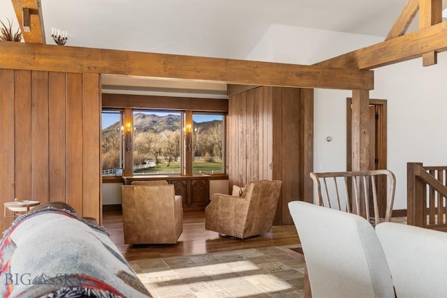 interior space with wood finished floors