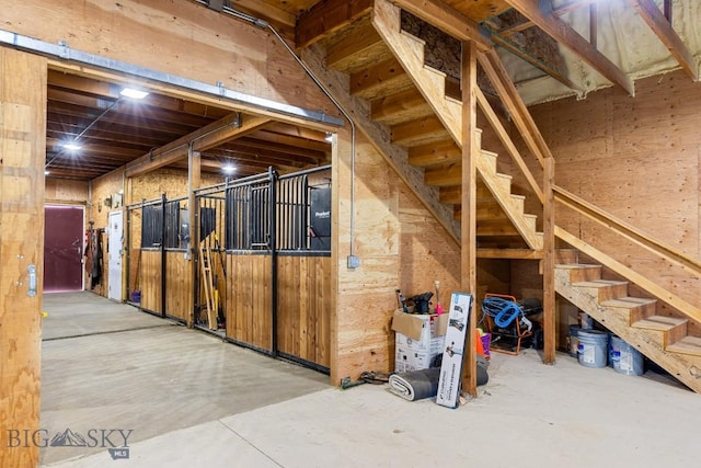 view of horse barn