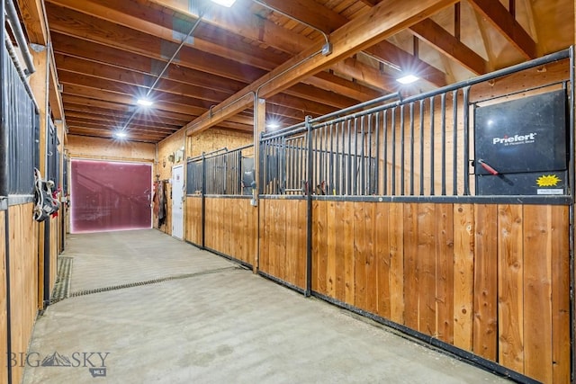 view of horse barn