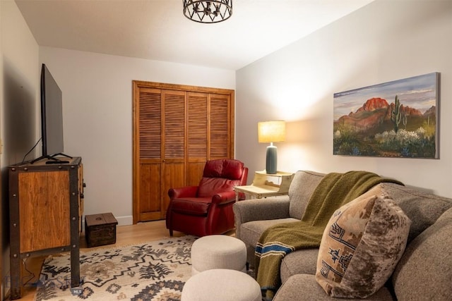 living room featuring wood finished floors