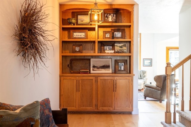 interior space featuring wood finished floors