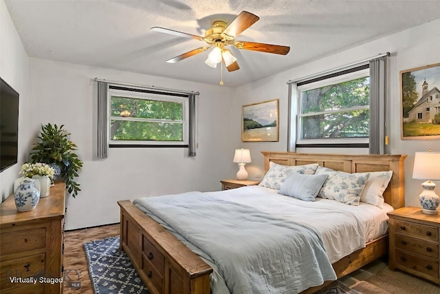 509 1st E, Whitehall, MT 59759 - bedroom featuring multiple windows and ceiling fan