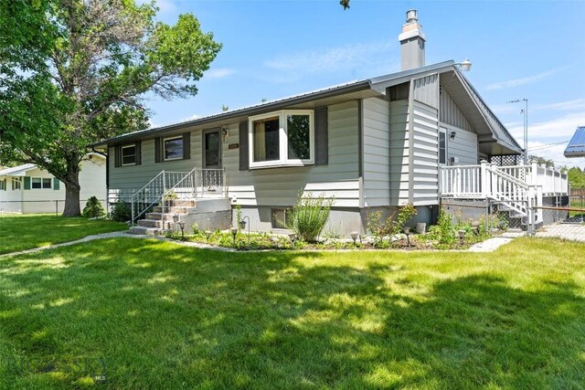 509 1st E, Whitehall, MT 59759 - ranch-style home with a chimney