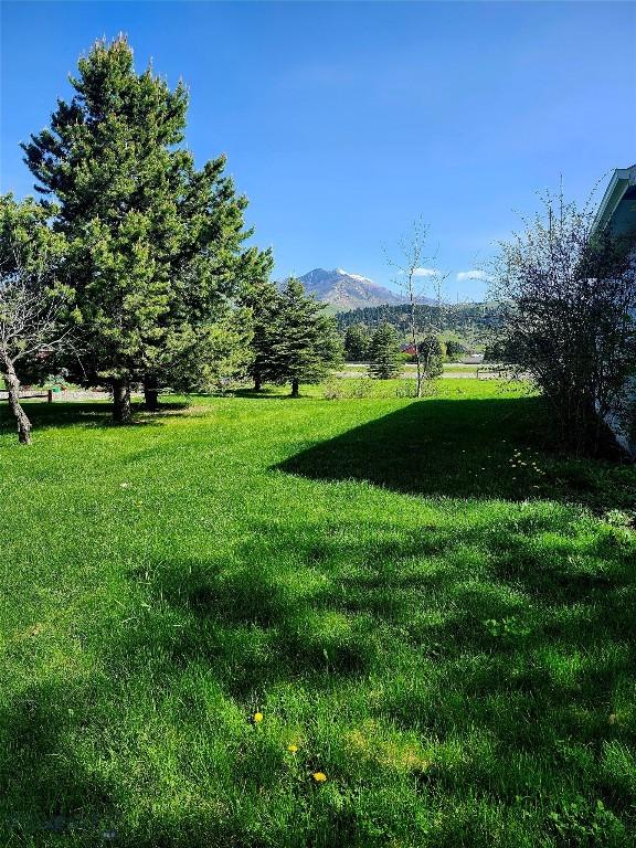 1421 Bluebird Ln, Bozeman, MT 59715 - view of grassy yard with a mountain view