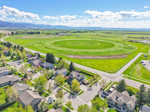 3609 Fieldstone W, Bozeman, MT 59715 - aerial perspective of suburban area featuring a mountain backdrop