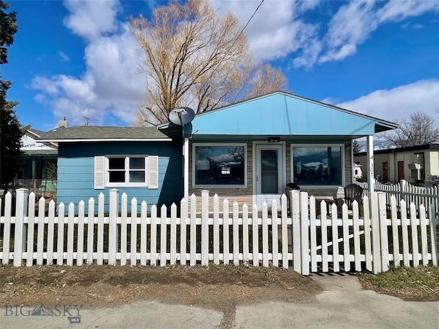 307 W Legion St, Whitehall, MT 59759 - view of front of house with a fenced front yard