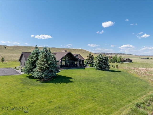 10 Wood Duck Rd, Ennis, MT 59729 - view of green lawn with a rural view