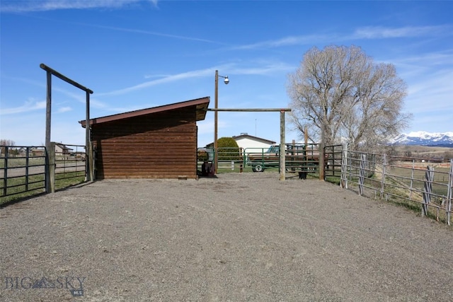 view of outbuilding featuring an exterior structure and an outdoor structure