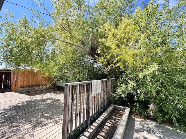 113 N Pacific St, Dillon, MT 59725 - view of wooden terrace
