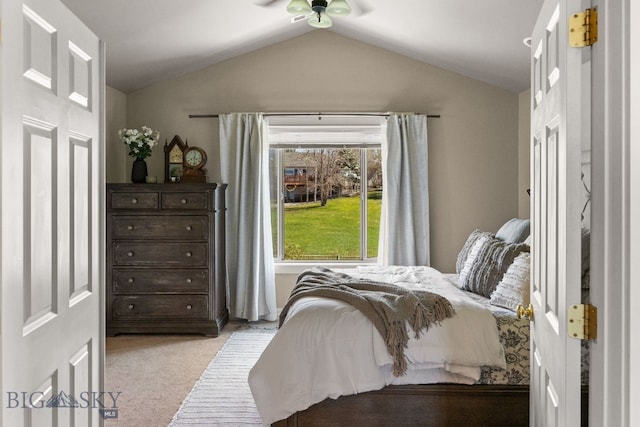 126 Pathfinder Trl, Bozeman, MT 59718 - carpeted bedroom with vaulted ceiling
