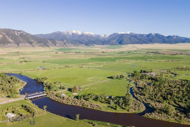 657 Waterloo Rd, Whitehall, MT 59759 - aerial overview of property's location with a water and mountain view and rural landscape