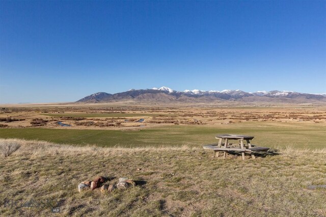 property view of mountains with a rural view