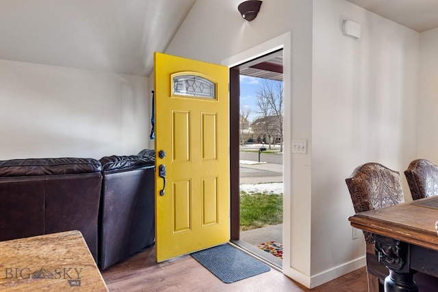 250 Jackson Ln, Belgrade, MT 59714 - entrance foyer with wood finished floors, plenty of natural light, and baseboards