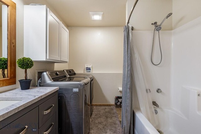 250 Jackson Ln, Belgrade, MT 59714 - laundry area featuring washer and clothes dryer, carpet floors, and baseboards