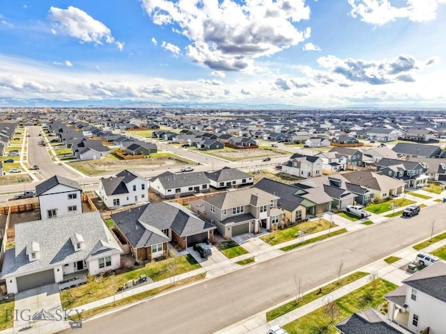 drone / aerial view featuring a residential view