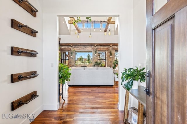 31 Haystack Dr, Bozeman, MT 59718 - entryway featuring baseboards and wood finished floors