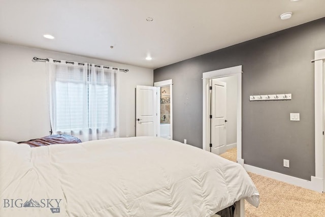 31 Haystack Dr, Bozeman, MT 59718 - bedroom with baseboards, recessed lighting, and light colored carpet